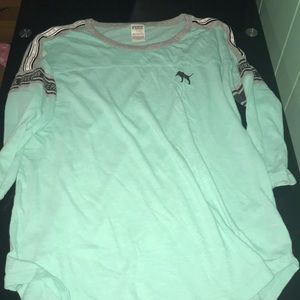 Blue shirt from pink